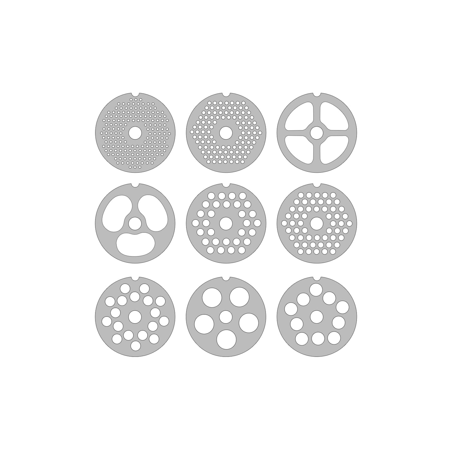 #8 meat grinder flat plate/disc